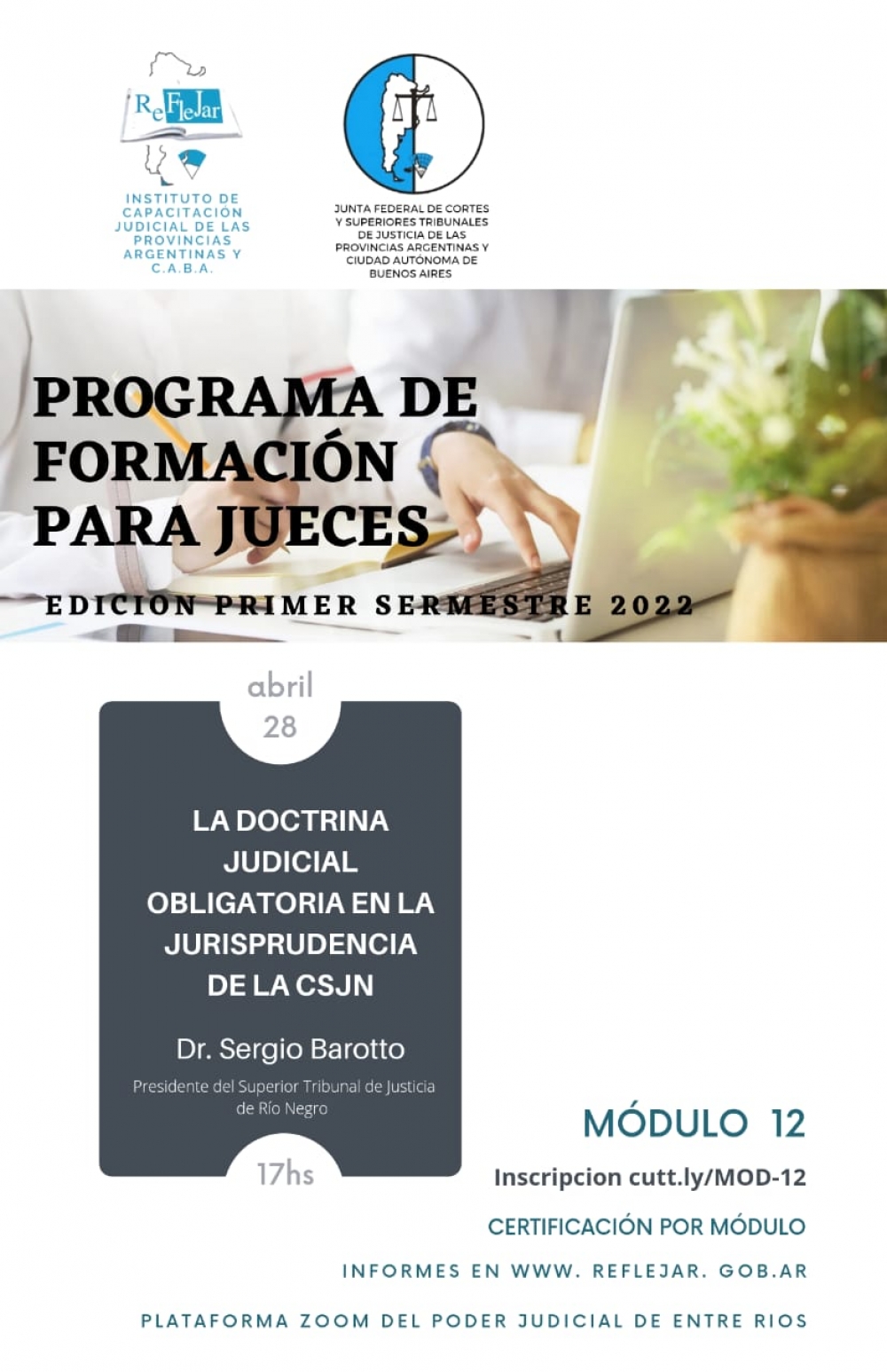 Capacitación para jueces y juezas sobre doctrina de la Corte Suprema