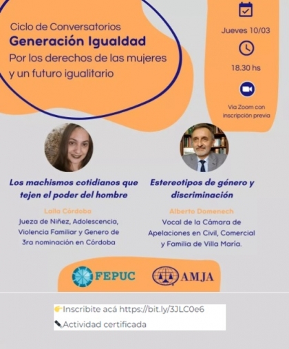 Conversatorios abiertos sobre género, poder y discriminación